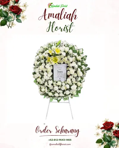 Krans Bunga Duka Cita di Mekarjaya
